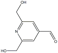 2,6-bis(hydroxyMethyl)isonicotinaldehyde Struktur