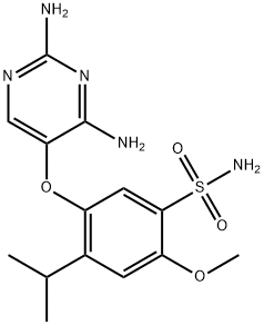 5-(2,4-DiaMino-pyriMidin-5-yloxy)-4-isopropyl-2-Methoxy-benzenesulfonaMide Structure