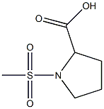 N-(Methylsulfonyl)-DL-proline Struktur