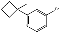 4-broMo-2-(1-Methylcyclobutyl)pyridine Struktur