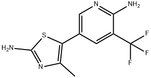 5-(6-aMino-5-(trifluoroMethyl)pyridin-3-yl)-4-Methylthiazol-2-aMine Struktur