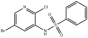 N-(5-broMo-2-chloropyridin-3-yl)benzenesulfonaMide Struktur