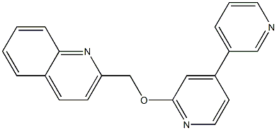 2-(([3,4'-bipyridin]-2'-yloxy)Methyl)quinoline Struktur