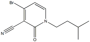 4-broMo-1-isopentyl-2-oxo-1,2-dihydropyridine-3-carbonitrile Struktur