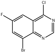 8-broMo-4-chloro-6-fluoroquinazoline Struktur