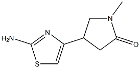 4-(2-aMinothiazol-4-yl)-1-Methylpyrrolidin-2-one Struktur