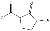 3-BroMo-2-oxo-cyclopentanecarboxylic acid Methyl ester Struktur