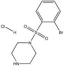 1-(2-BroMo-benzenesulfonyl)-piperazine hydrochloride Struktur