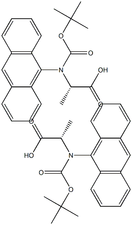 Boc-L-9-Anthrylalanine Boc-L-9-Anthrylalanine Struktur