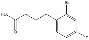 4-(2-BroMo-4-fluoro-phenyl)-butyric acid Struktur