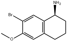 (1S)-7-BroMo-6-Methoxy-1,2,3,4-tetrahydronaphthyl aMine Struktur