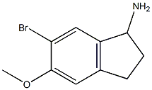 6-broMo-5-MethoxyindanylaMine Struktur