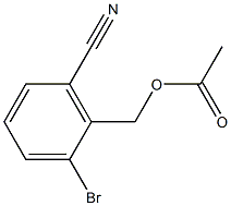 2-broMo-6-cyanobenzyl acetate Struktur