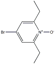 4-broMo-2,6-diethylpyridine 1-oxide Struktur