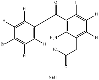 2-AMino-3-(4-broMobenzoyl)benzeneacetic Acid-d7 SodiuM Salt Hydrate Struktur