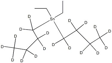 Diethyldibutyltin-d18 Struktur