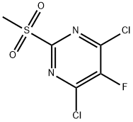 4,6-二氯-5-氟-2-甲磺酰-嘧啶, 6450-17-5, 結(jié)構(gòu)式