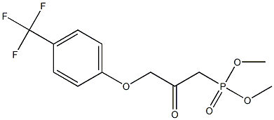 [2-OXO-3-(4-trifluoroMethylphenoxy)-propyl]-phosphonic acid diMethyl ester Struktur