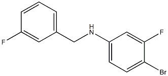 4-BroMo-3-fluoro-N-(3-fluorobenzyl)aniline, 97% Struktur