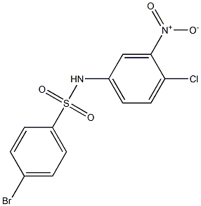 4-BroMo-N-(4-chloro-3-nitrophenyl)benzenesulfonaMide, 97% Struktur