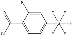 2-Fluoro-4-(pentafluorothio)benzoyl chloride, 97% Struktur