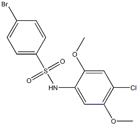 4-BroMo-N-(4-chloro-2,5-diMethoxyphenyl)benzenesulfonaMide, 97% Struktur