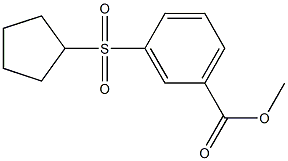 Methyl 3-(cyclopentylsulfonyl)benzoate Struktur