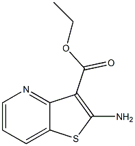 2-AMino-thieno[3,2-b]pyridine-3-carboxylic acid ethyl ester Struktur