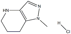 1-Methyl-4,5,6,7-tetrahydro-1H-pyrazolo[4,3-b]pyridine hydrochloride Struktur