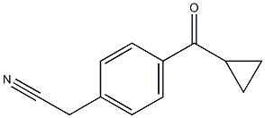 [p-(CyclopropylcarbonyI)phenyl] acetonitrile Struktur