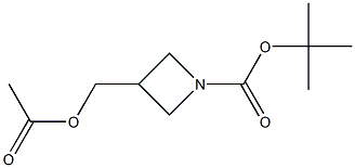 tert-butyl 3-(acetoxyMethyl)azetidine-1-carboxylate Struktur