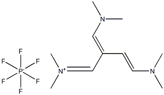 N-[4-(DiMethylaMino)-2-[(diMethylaMino)Methylene]-3-buten-1-ylidene]-N-MethylMethanaMiniuM Hexafluorophosphate Struktur