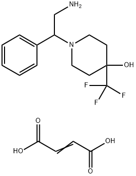 1-(2-AMINO-1-PHENYLETHYL)-4-(TRIFLUOROMETHYL)PIPERIDIN-4-OL FUMARATE Struktur