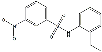 N-(2-ethylphenyl)-3-nitrobenzenesulfonamide Struktur