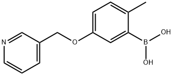 [2-Methyl-5-(pyridin-3-ylmethoxy)phenyl]boronic acid Struktur