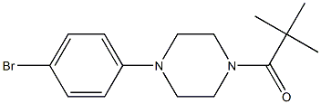 1-(4-(4-Bromophenyl)piperazin-1-yl)-2,2-dimethylpropan-1-one Struktur