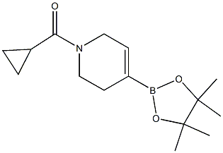 1-Cyclopropanecarbonyl-4-(tetramethyl-1,3,2-dioxaborolan-2-yl)-5,6-dihydro-2H-pyridine Struktur