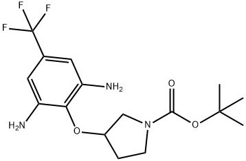 1-Boc-3-(2,6-diaMino-4-trifluoroMethylphenoxy)pyrrolidine Struktur