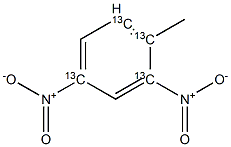 2.4-Dinitrotoluene (13C4) Solution Struktur