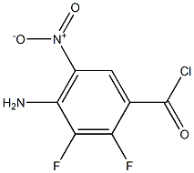 4-aMino-2,3-difluoro-5-nitrobenzoyl chloride Struktur