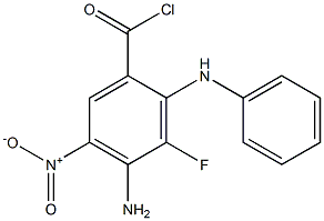 4-aMino-3-fluoro-5-nitro-2-(phenylaMino)benzoyl chloride Struktur