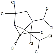 2,2,3-exo,5,5,9,9,10,10-Nonachlorobornane 5 μg/mL in iso-Octane CERTAN Struktur