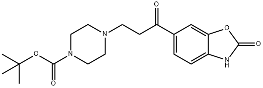 tert-butyl 4-(3-oxo-3-(2-oxo-2,3-dihydrobenzo[d]oxazol-6-yl)propyl)piperazine-1-carboxylate Structure