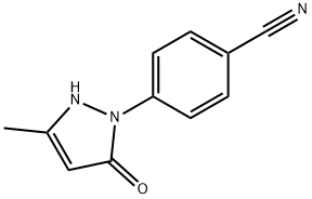 4-(3-Methyl-5-oxo-2,5-dihydro-pyrazol-1-yl)-benzonitrile Struktur