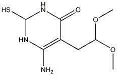 6-AMino-5-(2,2-diMethoxy-ethyl)-2-Mercapto-2,3-dihydro-1H-pyriMidin-4-one Struktur