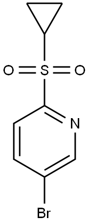 5-broMo-2-(cyclopropylsulfonyl)pyridine Struktur