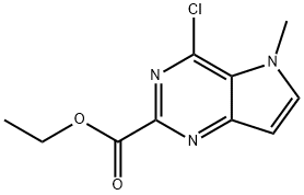 Ethyl 4-chloro-5-Methyl-5H-pyrrolo[3,2-d]pyriMidine-3-carboxylate Struktur