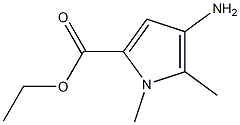 4-AMino-1,5-diMethyl-1H-pyrrole-2-carboxylic acid ethyl ester Struktur