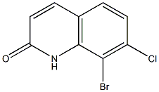 8-BroMo-7-chloroquinolin-2(1H)-one Struktur