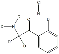 PhenacylaMine-d5  Hydrochloride Struktur